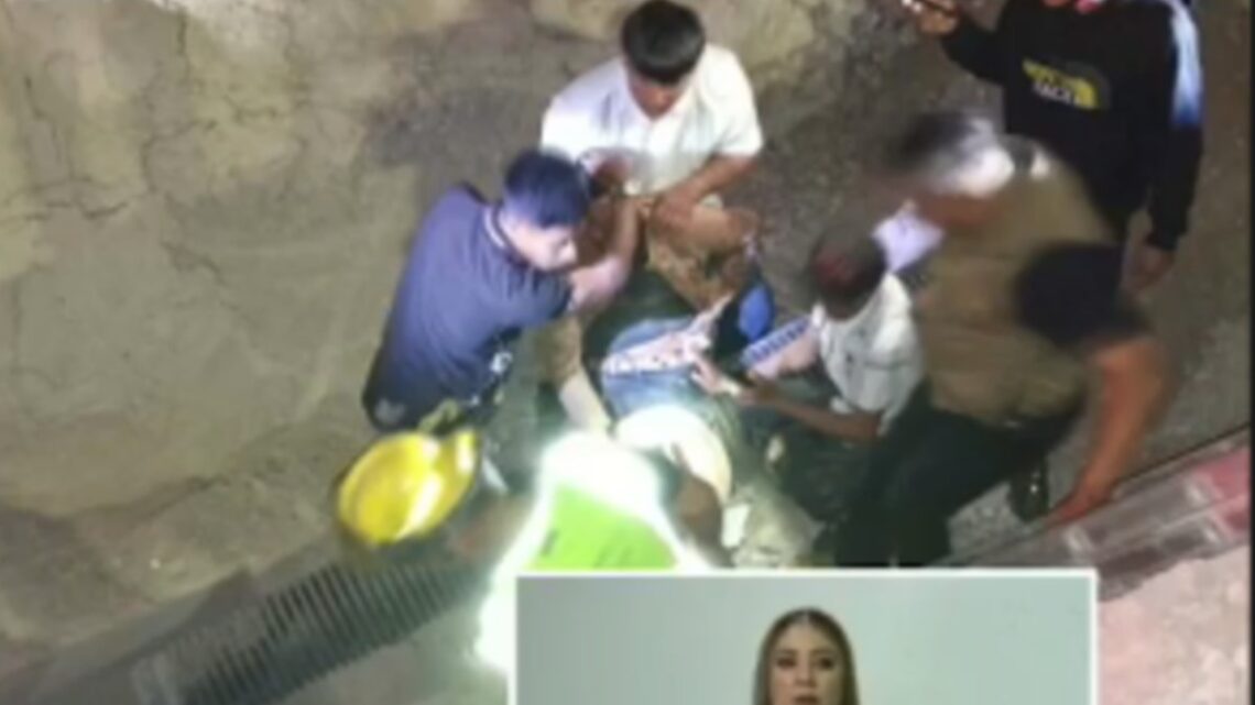 Dos motociclistas sufrieron un grave accidente al caer en una excavación del sistema vial Abastos-Independencia.