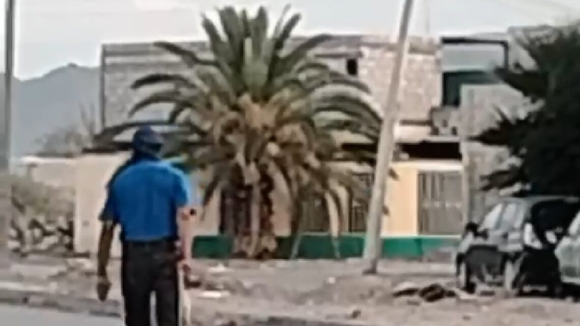 Un hombre fue captado arrastrando el cadáver de un perro en Torreón, generando indignación entre los vecinos de la colonia Ex Hacienda La Perla.