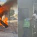 Un incendio en Villa California desata la movilización de emergencias, rescatando a tres personas y una mascota.