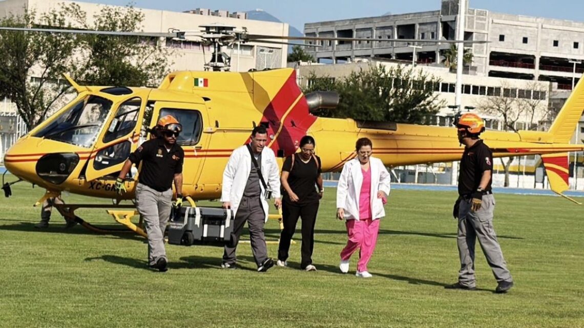 Un exitoso traslado aéreo lleva pulmones desde Tabasco al Hospital Muguerza en Nuevo León, destacando la labor de Protección Civil.