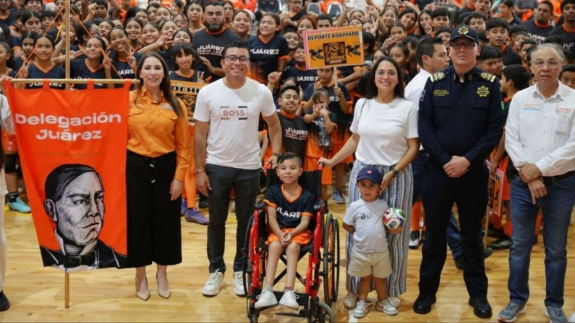 Con una ceremonia simbólica, Juárez presenta a sus 519 atletas para la gran competencia del deporte estatal 2026.