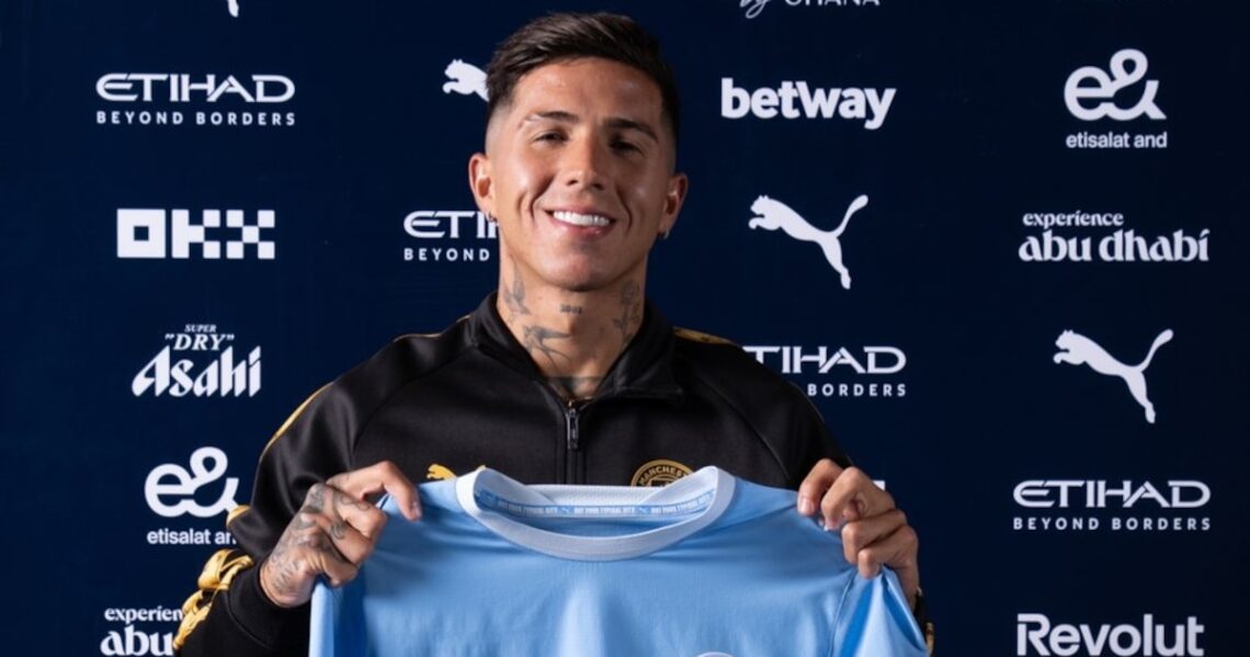 El delantero Erling Haaland muestra su curiosa reacción al enterarse del fichaje de Enzo Fernández en el Manchester City.